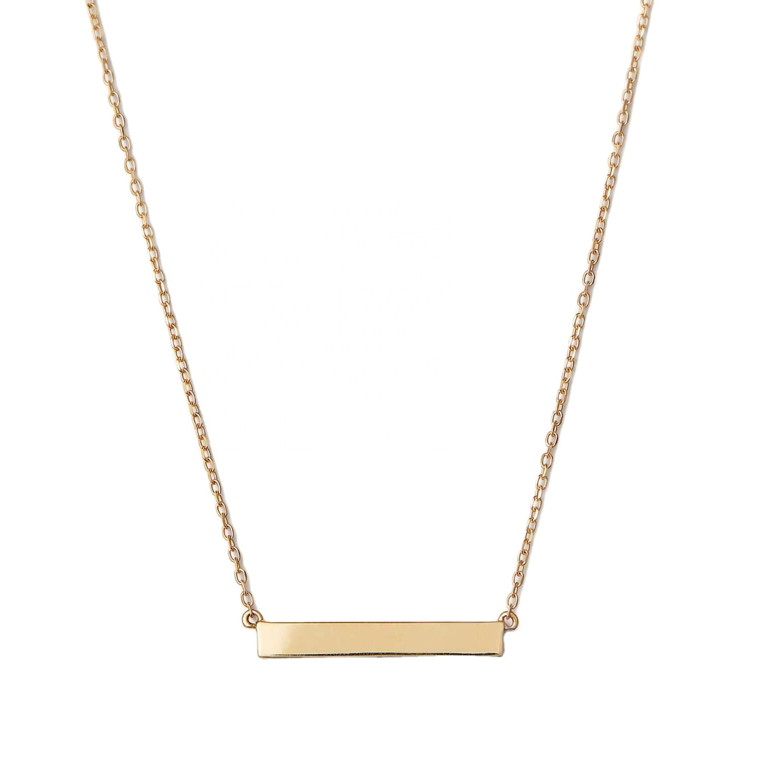 14k Gold Jewelry Necklace Wholesale  Bar Name Costume  Manufacturers Fashion Jewelry 2022 Fine Jewelry Necklaces Waterproof