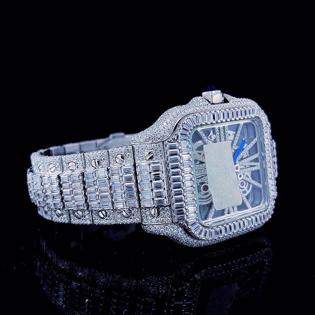 Luxury Branded Iced Out Full VVS Moissanite Diamond Watches Diamond Wrist Watch for Men