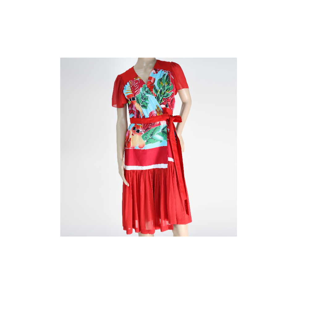 Finest Grade Of Woman Clothes Red Color Dress And Shirt Casual Style Model Number CL015 Product From Thailand