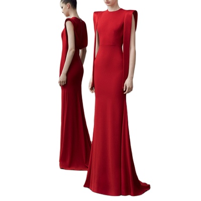 2023 new elegant high-end sleeveless evening dress temperament party dress high quality long women's dress