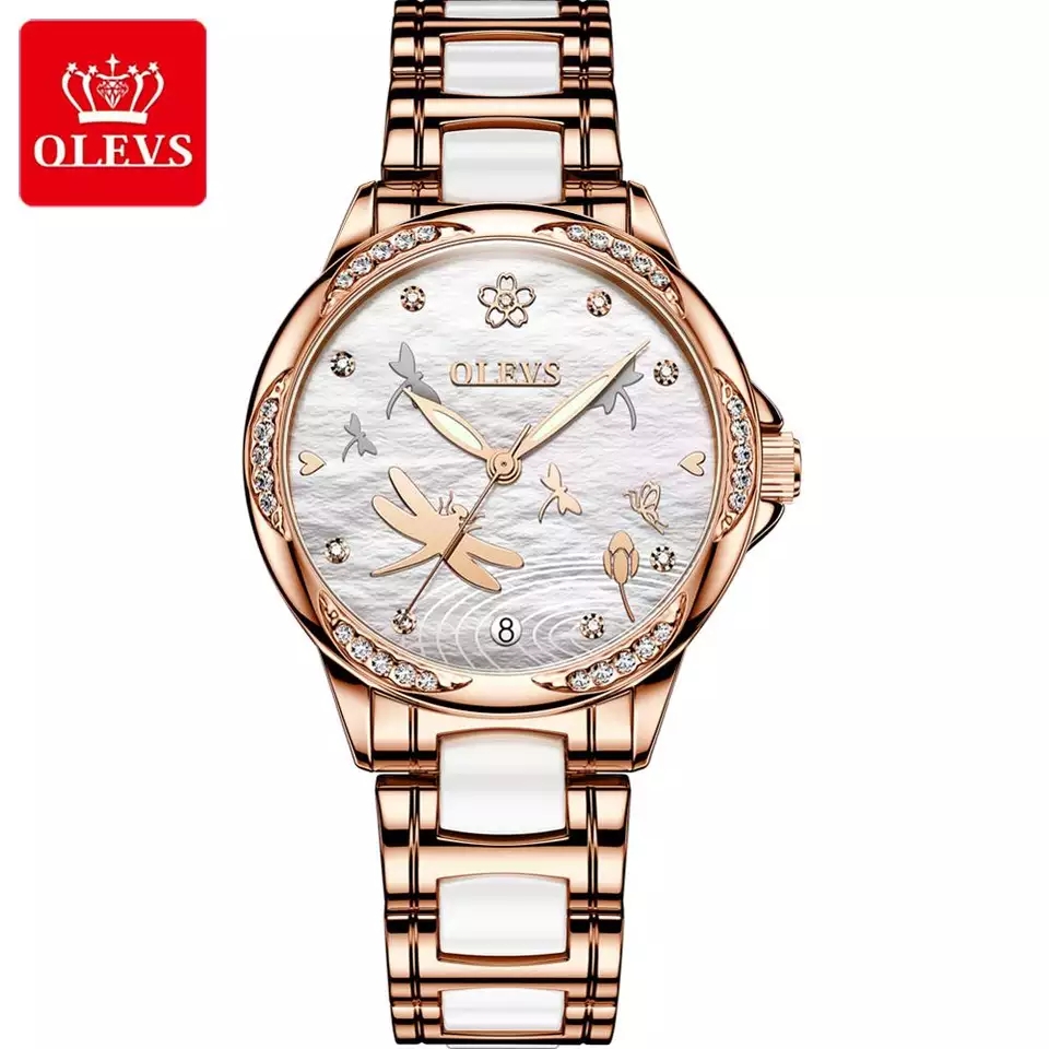 Oem Watches Womens Bracelet Custom Logo Luxury Classic Design Japan Beautiful Ceramics Ladies Automatic Mechanical Women Watch