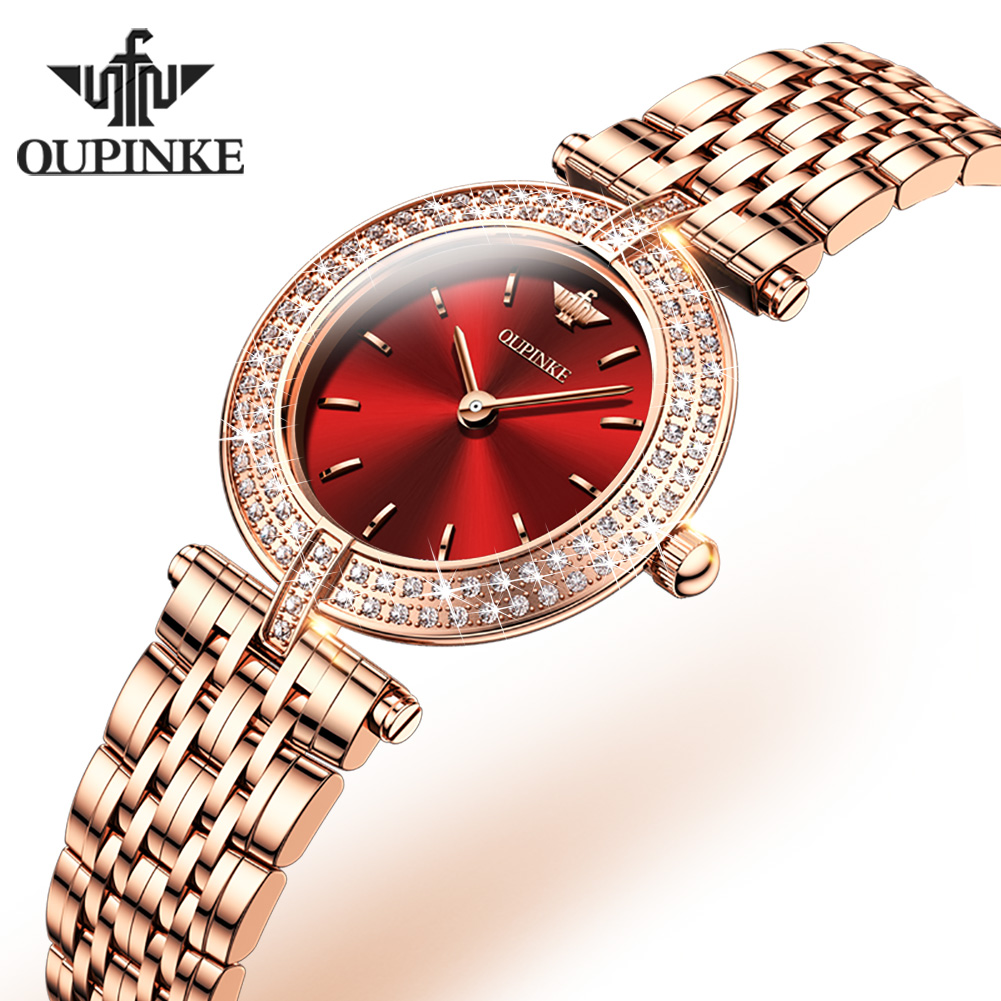 Oupinke 3191oem luxury waterproof Women's Watches Brand Luxury Fashion Ladies Customized Wrist Watch High Quality Quartz Watch