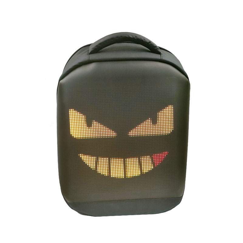 stock hot Waterproof LED Screen Dynamic led backpack wifi DIY led backpack bag