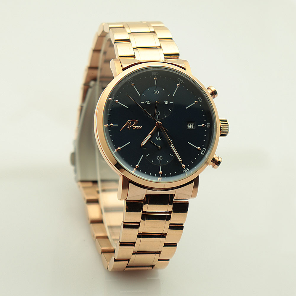 Stainless steel watches women wrist luxury gold watches quartz watch chronograph wristwatches for women