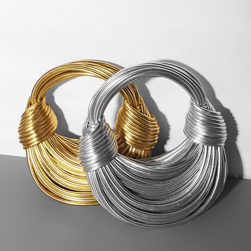 Trendy Luxury Designer Handbags Hand woven Noodle Bags Rope Knotted Pulled Bread Women Genuine Leather Handbags