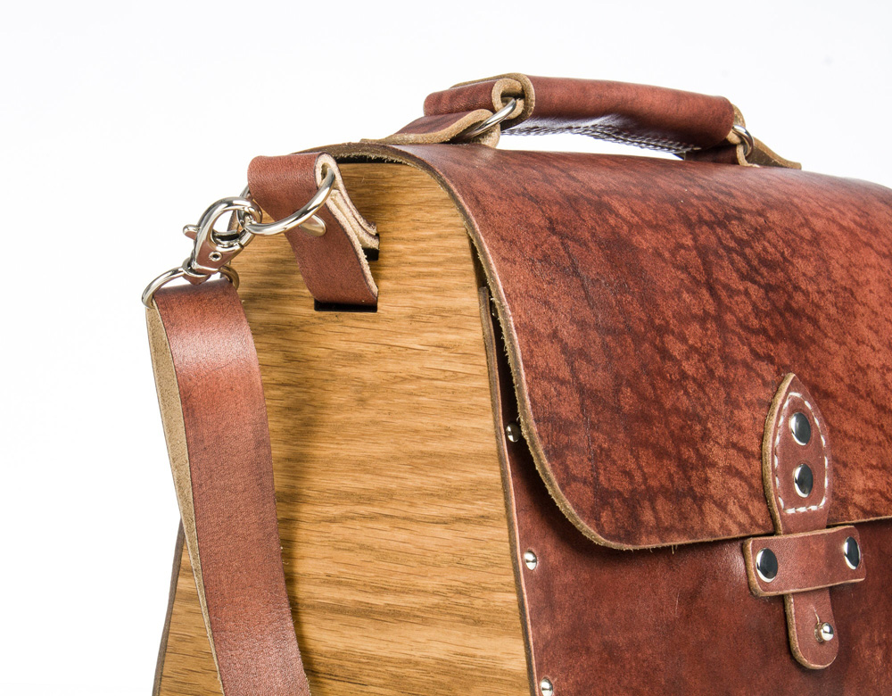 New Arrival small new design genuine leather wooden retro crossbody shoulder bags