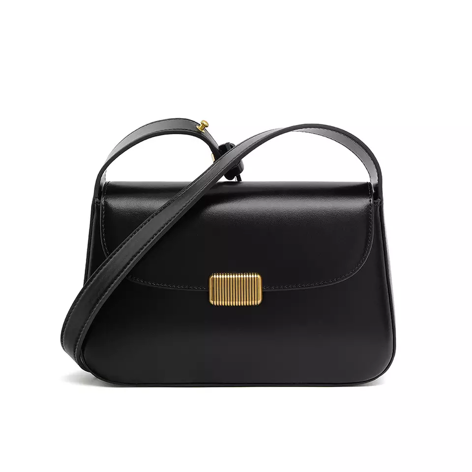 2023 New Arrival Fashion Handmade Genuine Leather Handbags Sling Crossbody Purses Square Small Leather Shoulder Bags