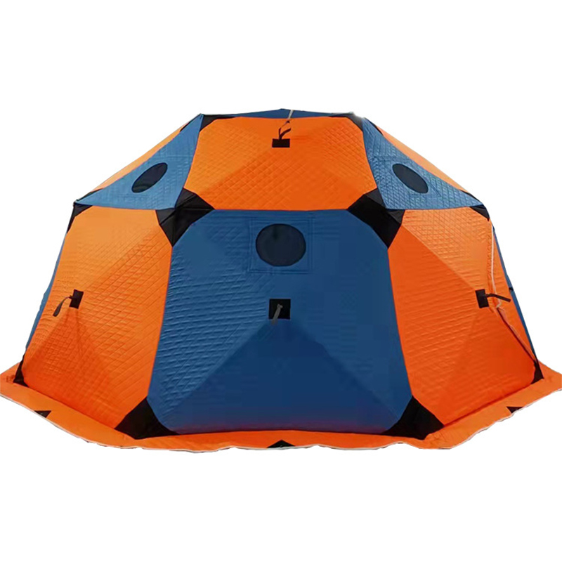 Ridge Portable Ice Shelter Pop-up Ice Fishing tent tent Shanty 8+ Person Oversized Extra Large Door 220 Extra Tall