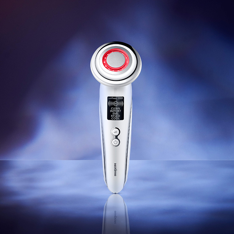 Notime 2022 High Quality Handheld Ultrasonic Ion Face Spa Massage Electric Facial Massager Home RF Beauty Device