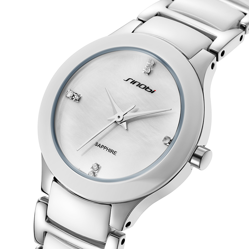White Ceramic Wrist Watches For Women Branded 1261L a Professional High Quality Ceramic Watch