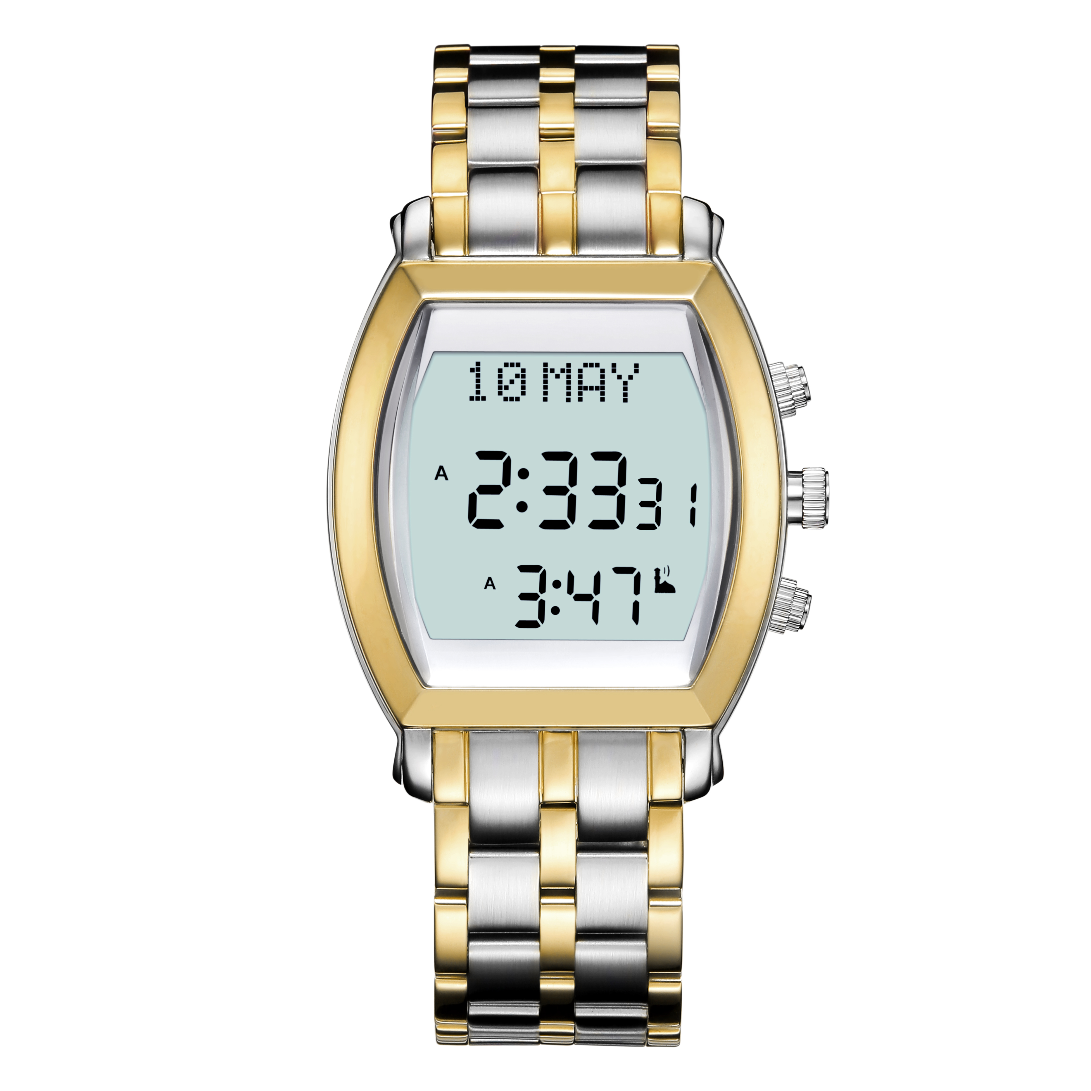 Factory AL AZAN Hot sales Muslim Azan Watch For Men and Women with Islamic Calendar prayer wrist watch