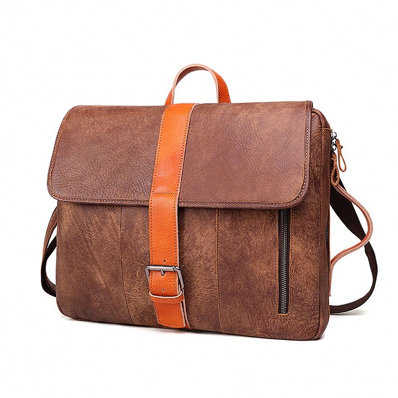 Mens Leather Backpack Business Bag Messenger for Electronic Gadget & Bicycle Bags Stone Cotton Waterproof Genuine Leather Unisex