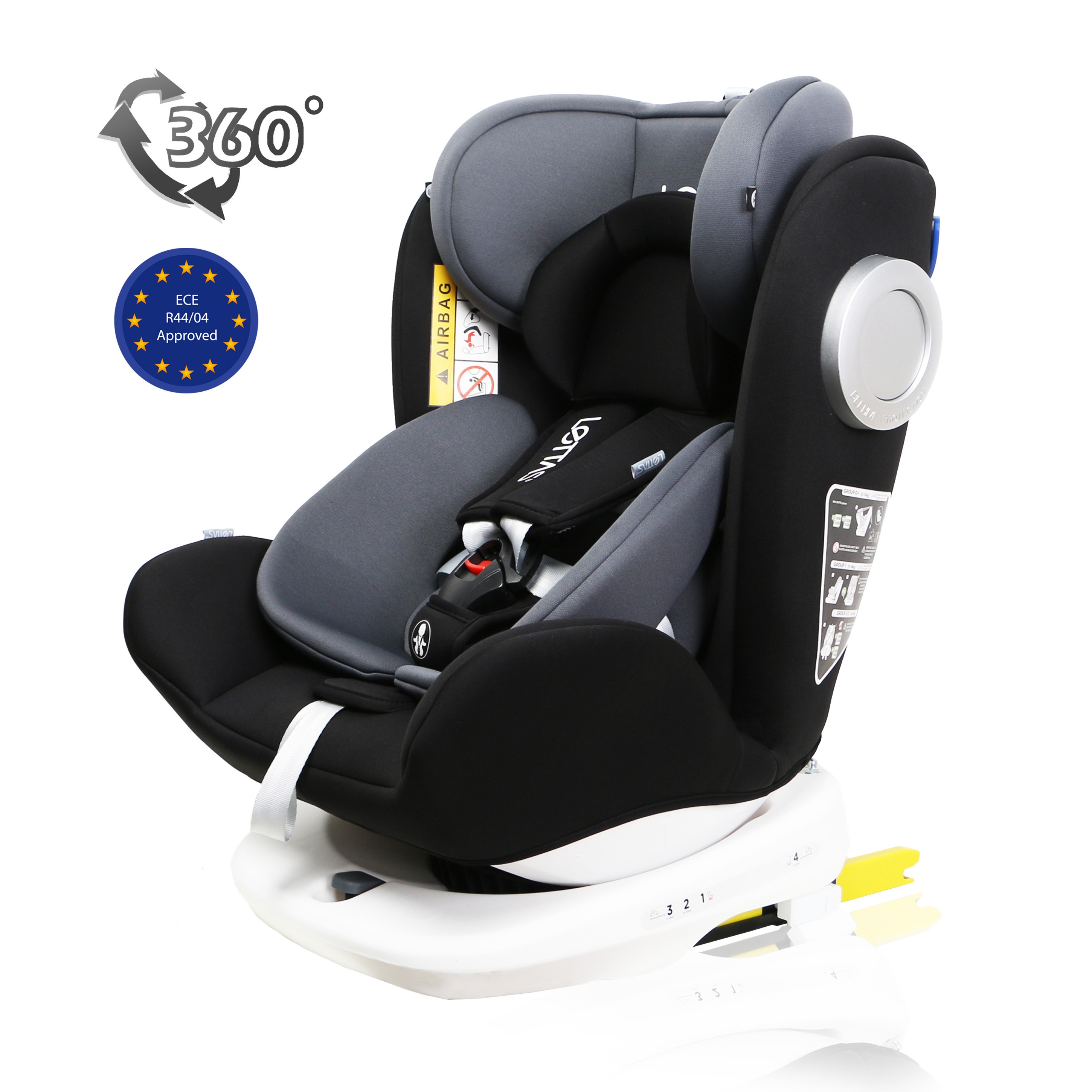Popular 360 Degree Rotatable Baby Seat For 0-36Kg With Isofix Blow Molding