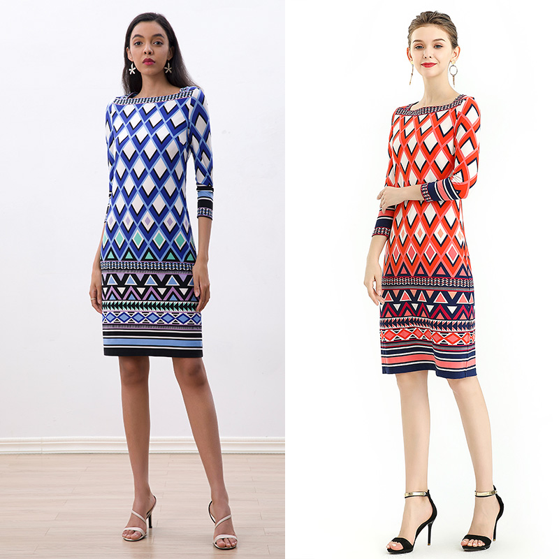 ND090  2023 Fall  Women Girlfriends Parent-child Office Party Evening Casual Dress