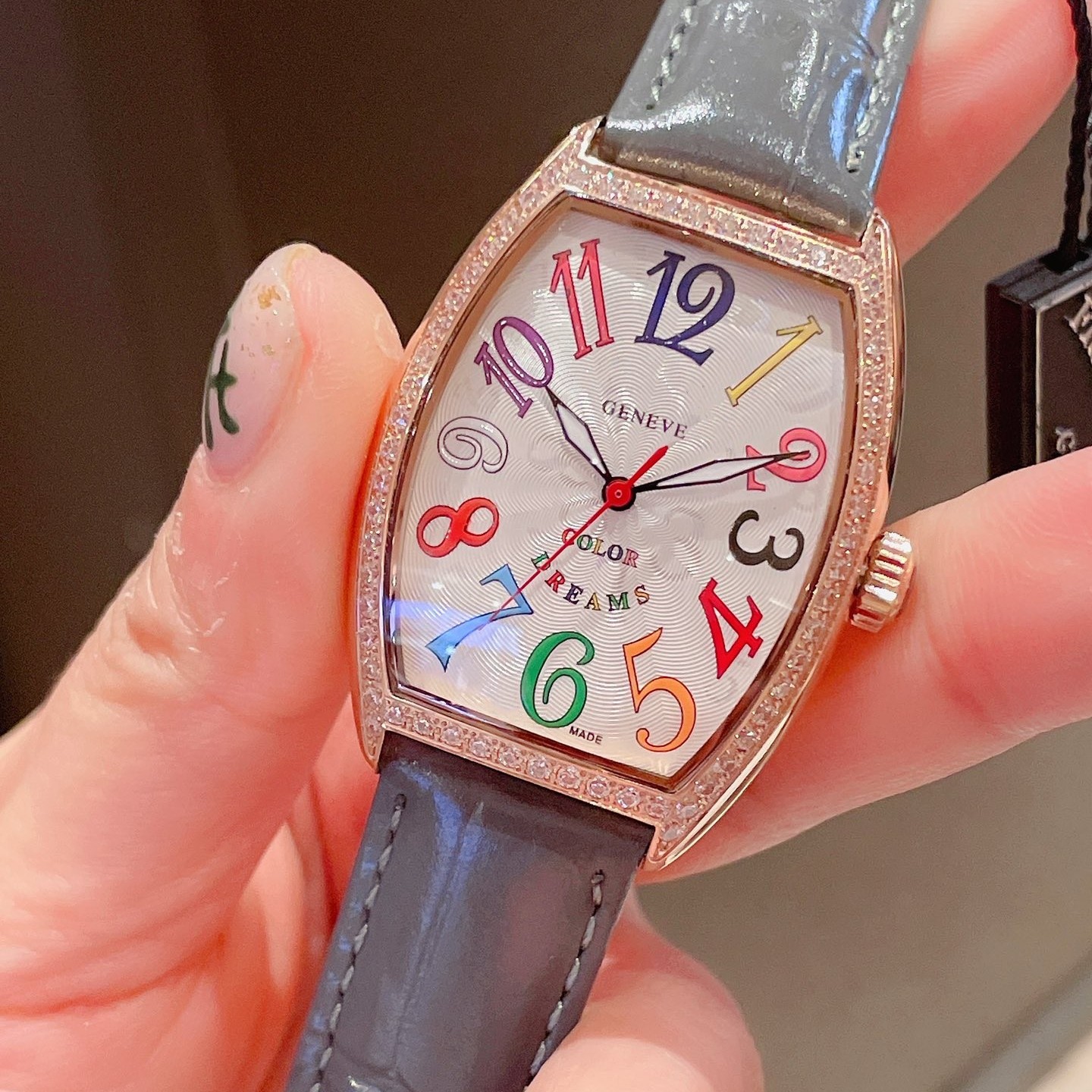 Top Quality Elegance Women Watches Stainless Steel Case Leather strap Wrist Watch Quartz Luxury Ladies Wristwatch