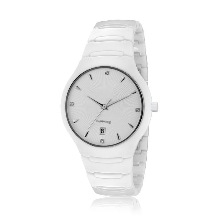 High Quality Wrist Watch White Ceramic Quartz  Watches Women Men