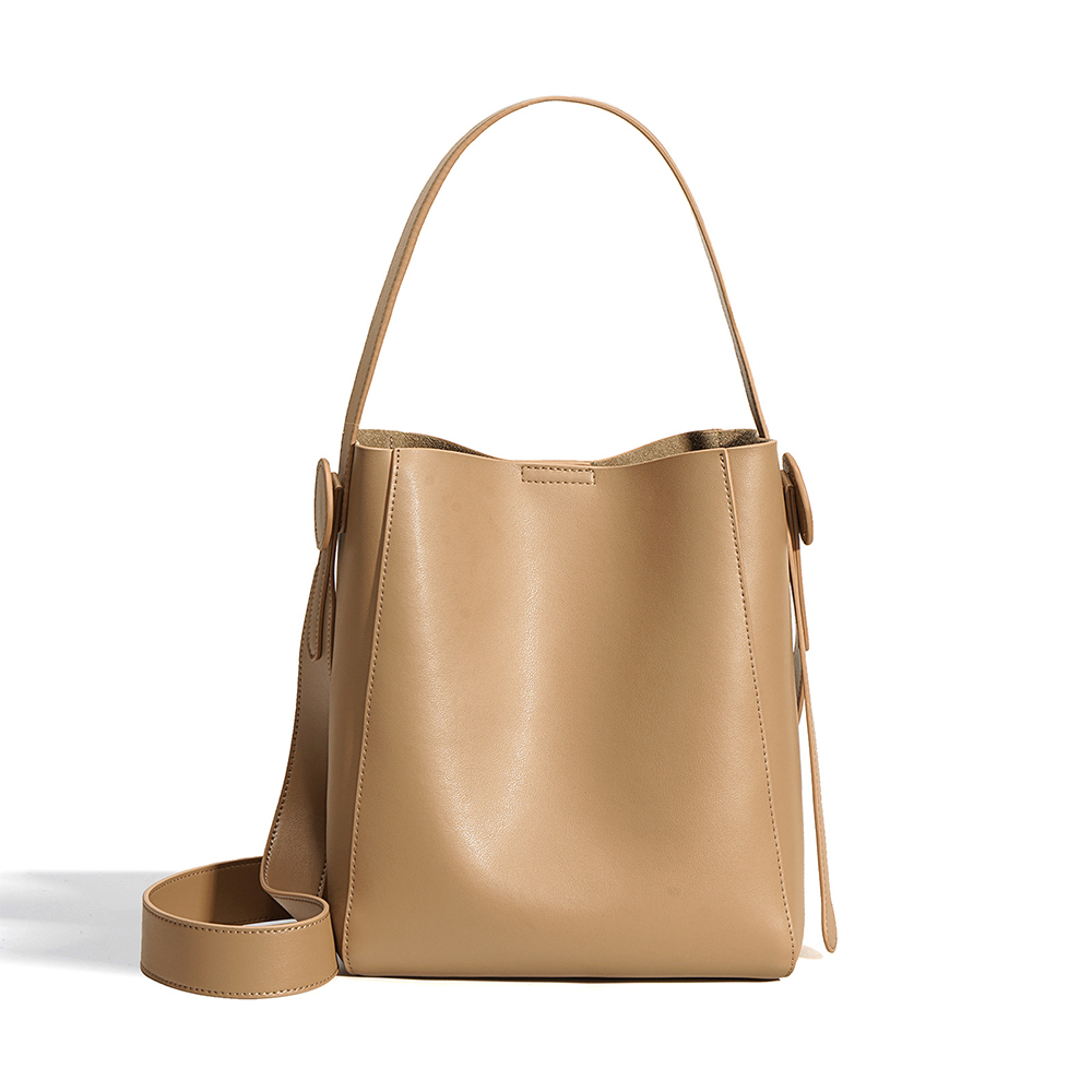 LOUIS LEVANE genuine real leather handbag tote bag shoulder strap quality brand shoulder bag