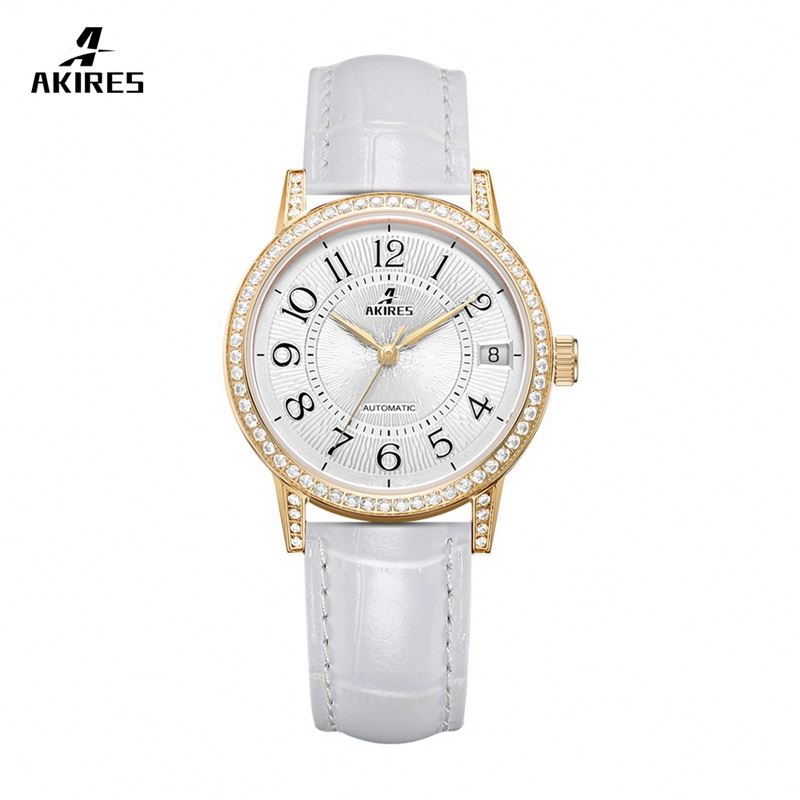Womens Set For High Quality Wrist Female Luxury With Bracelet Ladies Wristwatch Diamond Watches Rose Gold Women Mechanical Watch