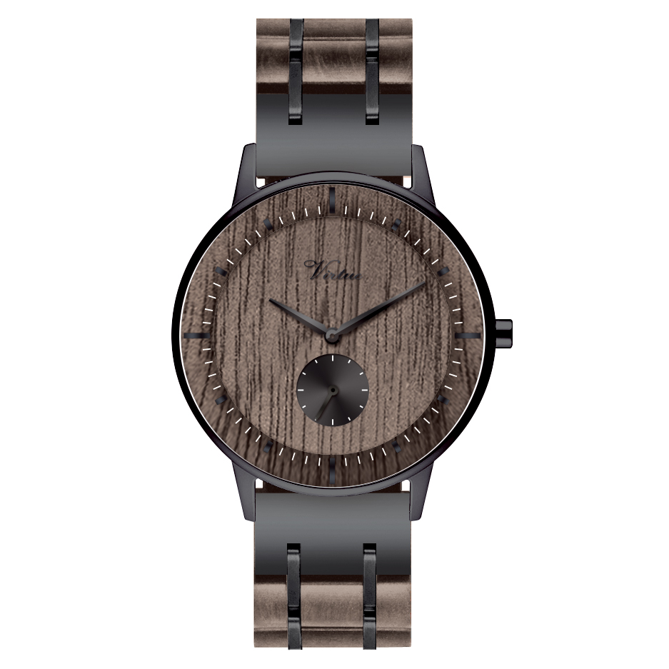 Low MOQ Design Stainless Steel Ladies Wooden Watches Customization Logo OEM Custom 5ATM SWISS Ronda Quartz Women Wood Watch