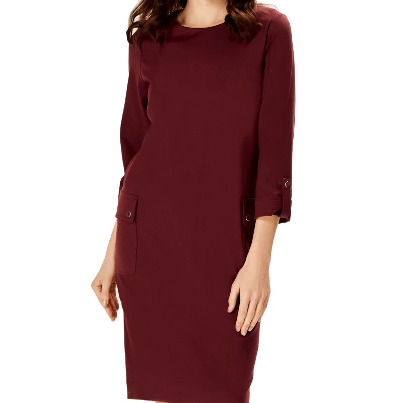 Solid Color Viscose Dresses for Womens Casual and Work Wear
