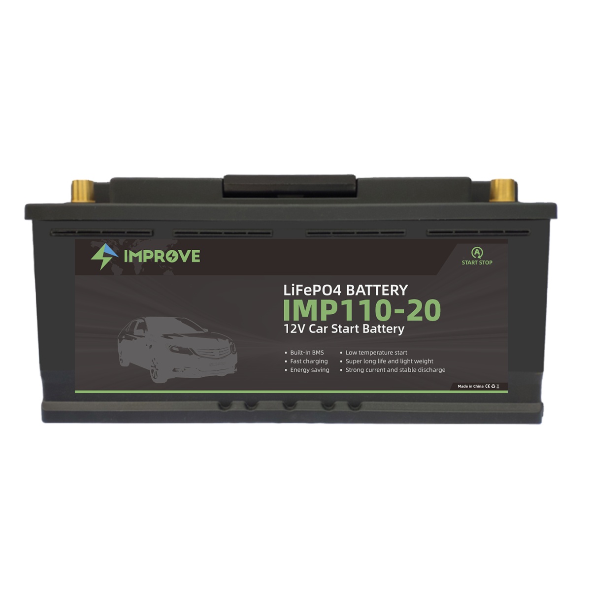 12v 60Ah LiFePO4 car Battery Rechargeable Lithium Batteries Portable Car Start Battery for Outdoor Camping Boat Light