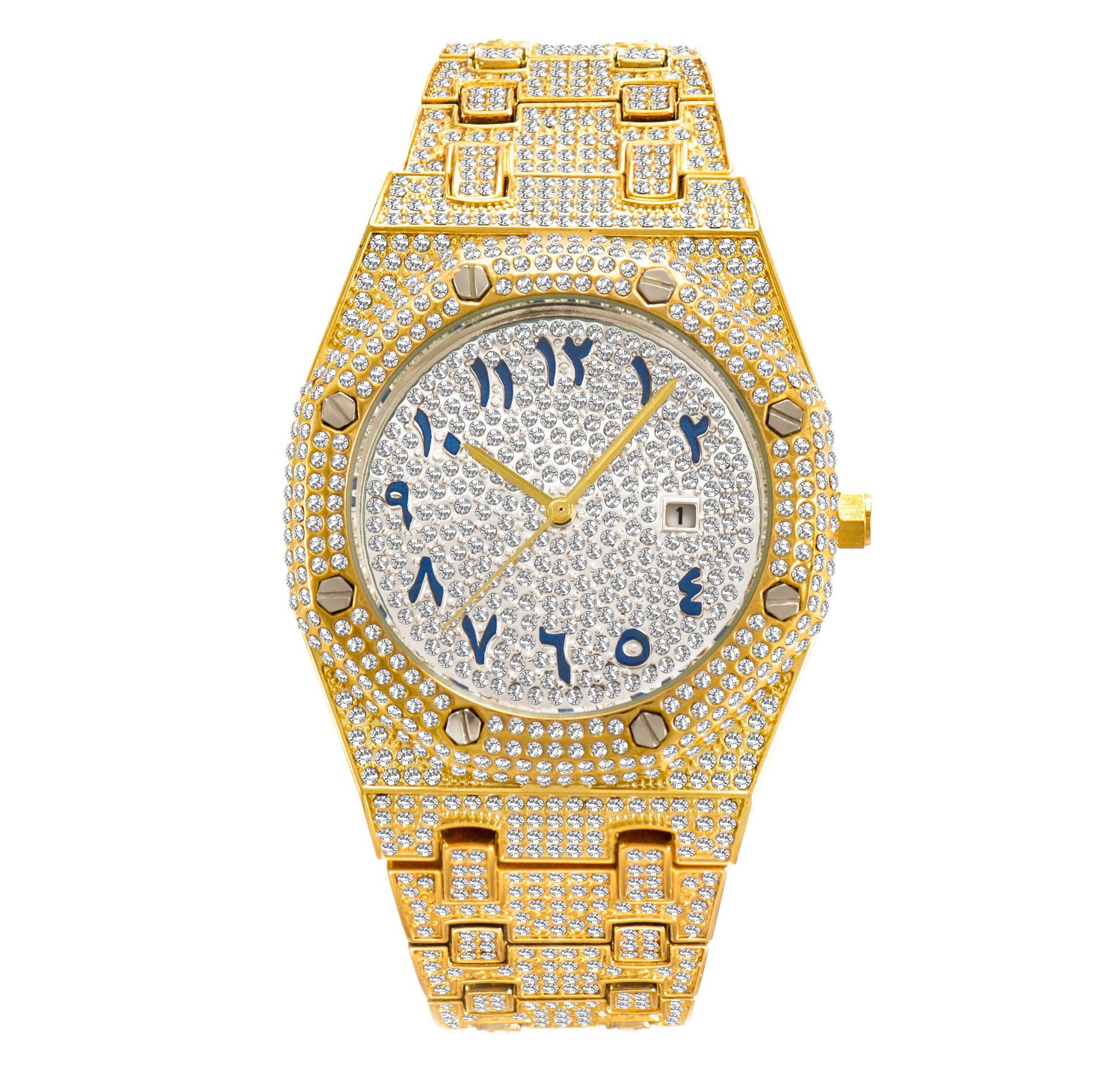 OEM Diamond Luxury Hip Hop Watch Jewelry Men Women Wrist Quartz Watches