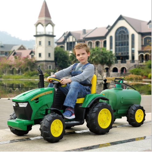 2022 new model multi-functional lovely pretty kids tractor electric 12 v drive kids toys ride on car tractor