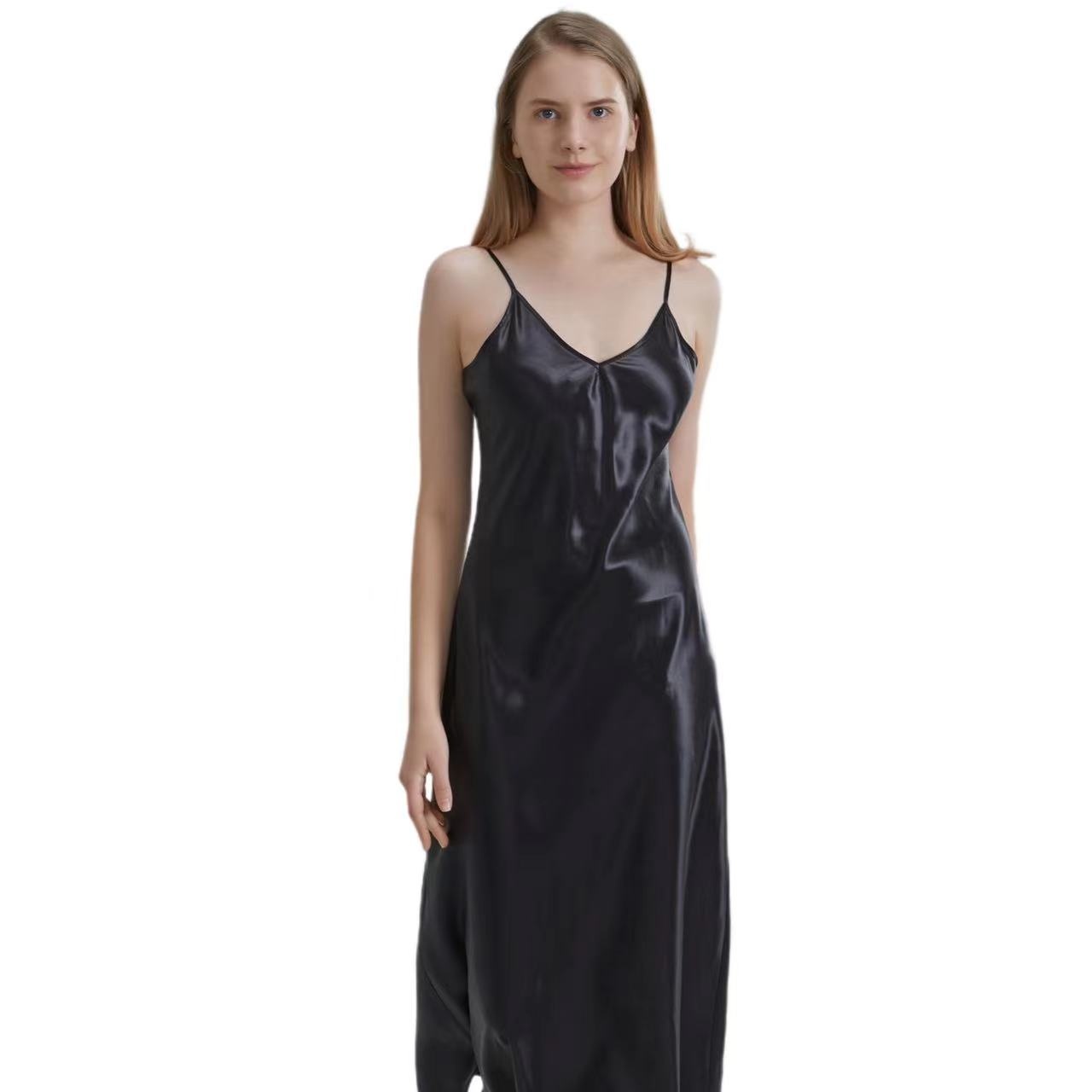 19 Momme Luxury Elegant Pure Silk Sleepwear Long Nightgown 100% Silk Womens Silk Dress Fashion Style