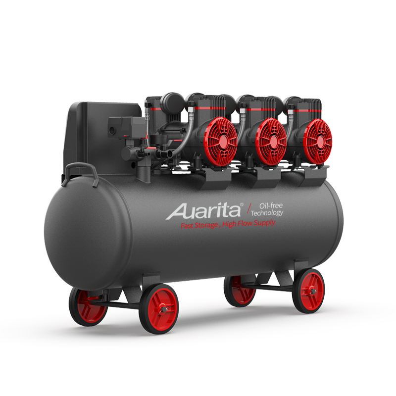 100l Three Piston Air Compressor Silent Oil Free 100 Litre Air Compressor Machine No Oil