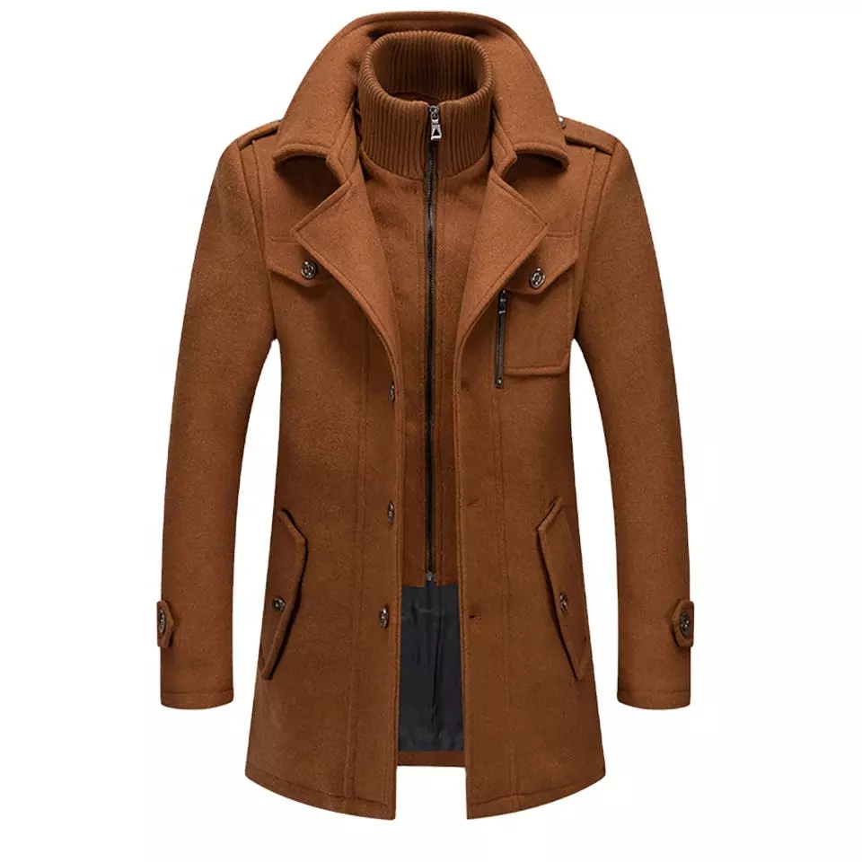 New Style Hot Sale  Autumn and Winter Woolen Men Coat Elegant Man Coats And Jacket Fashion Long Coat For Men