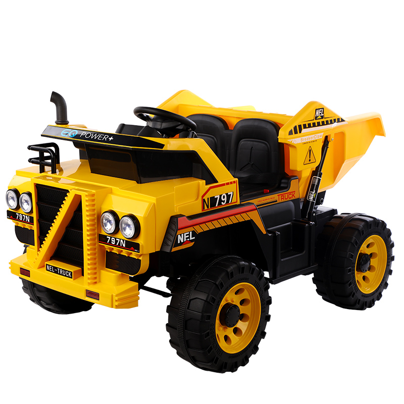 Zhorya Leemook kids electric engineering vehicle dump truck four-wheel drive battery car toy