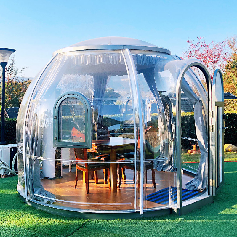Polycarbonate transparent clear outdoor tents prefab house luxury tents hotel domes resort glamping