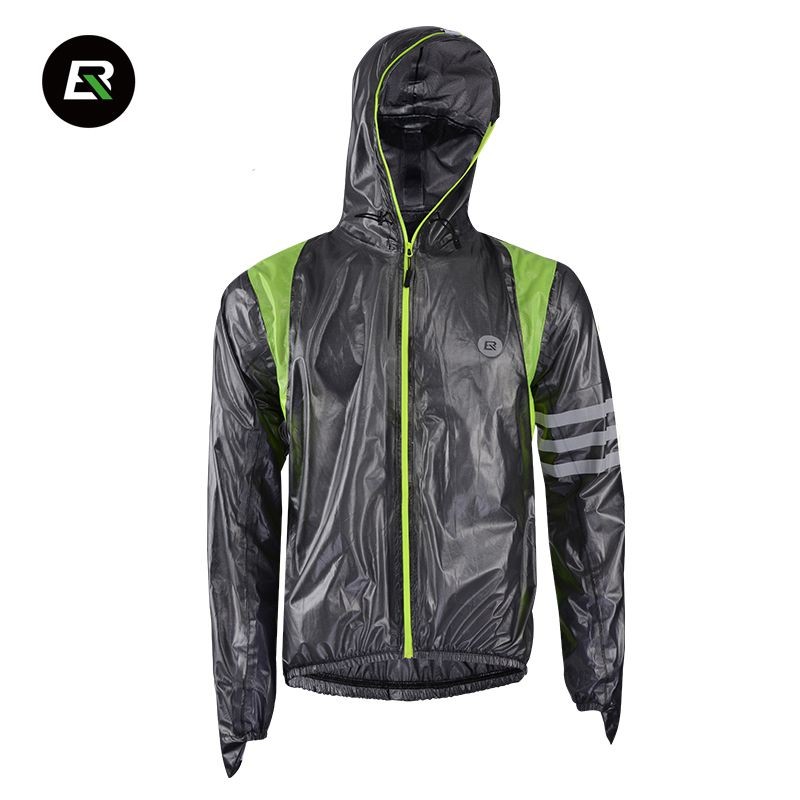 ROCKBROS Mountain Bike lightweight Raincoat Men Cycling Jacket Clothing Waterproof Rain top and Pants Outdoor Sports  Rain Suit