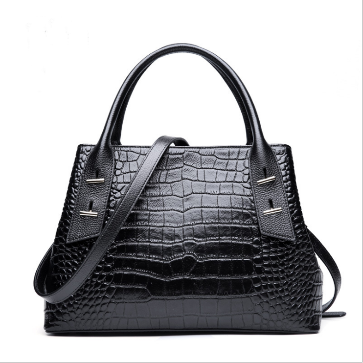 2019 Europe and the United States new crocodile pattern leather handbags leather ladies shoulder Messenger bag
