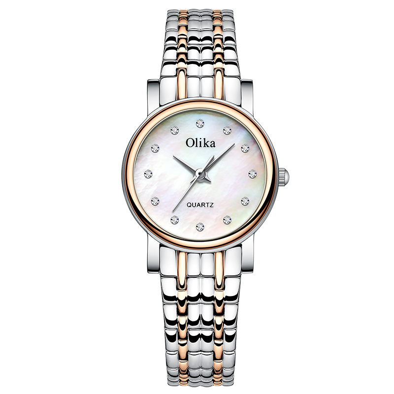 Women Watches Fashion Round  Ladies Quartz Watch Bracelet Set Green Dial Simple Rose Gold Mesh Luxury Women Quartz Wrist Watch