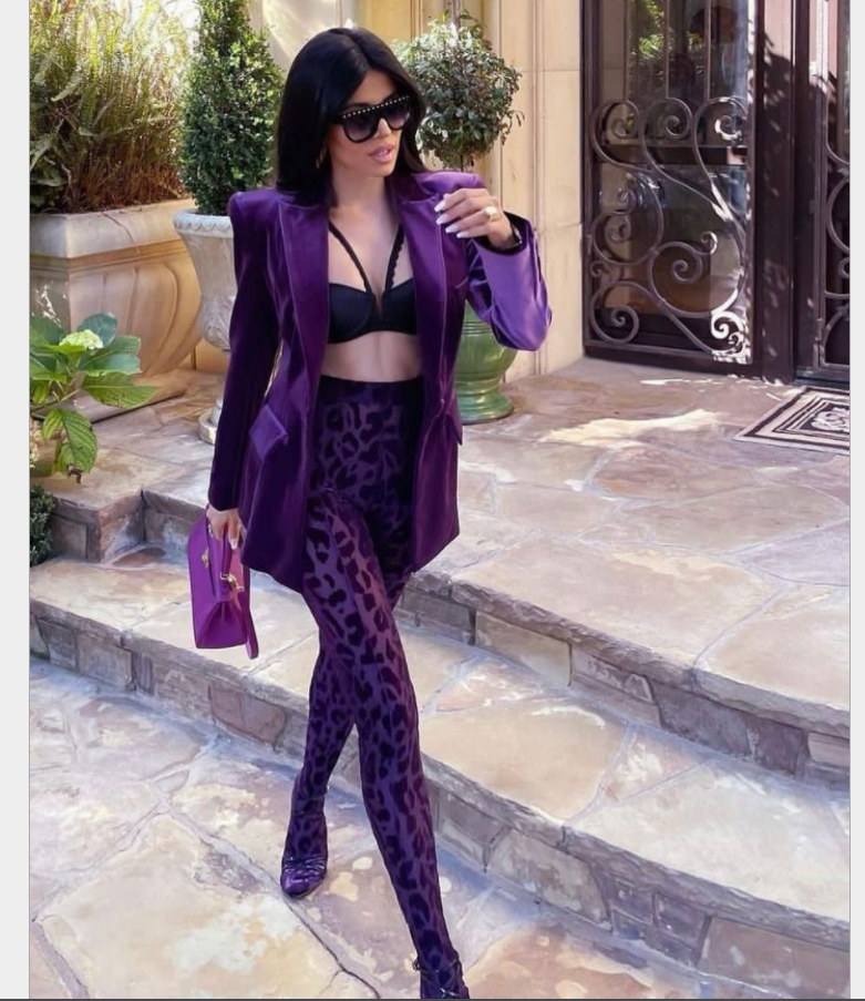 Fashion Sexy top&pants Women's Celebrity Night Club Wear Evening 2 pieces Party Dress