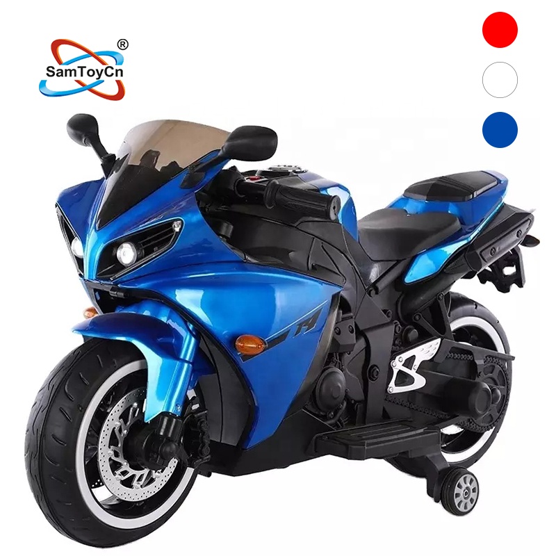 Samtoy 6V Rechargeable Battery Powered Electric Racing Children Ride on Car Kids Motorcycle with 4 Wheels