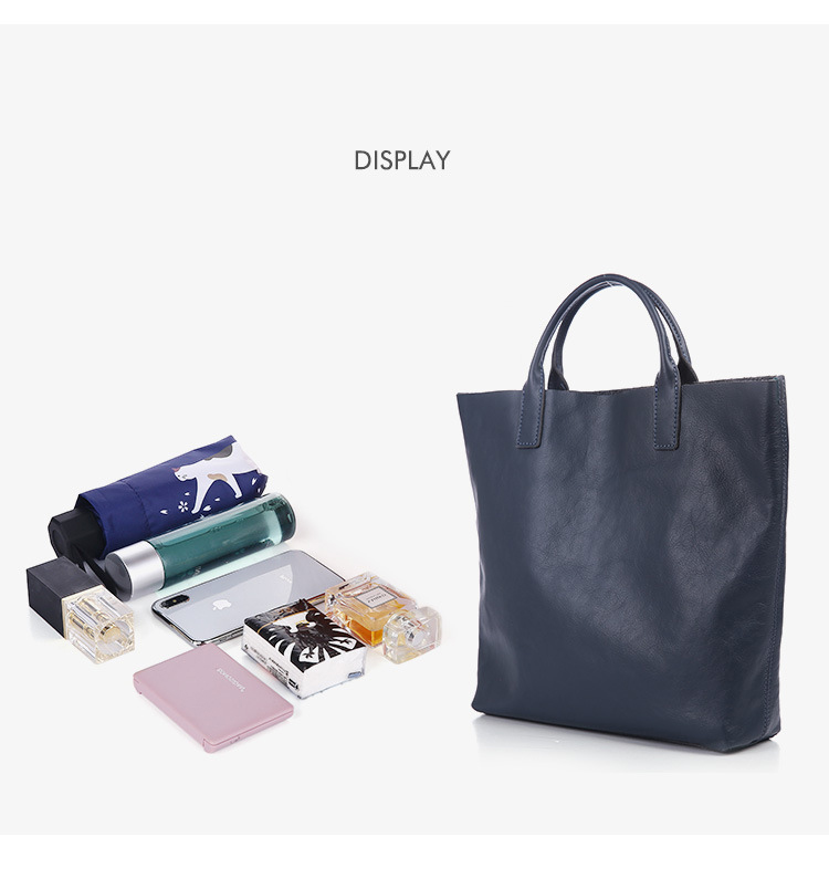 Personalized private label minimalist bag extra large oversized leather xl tote bags