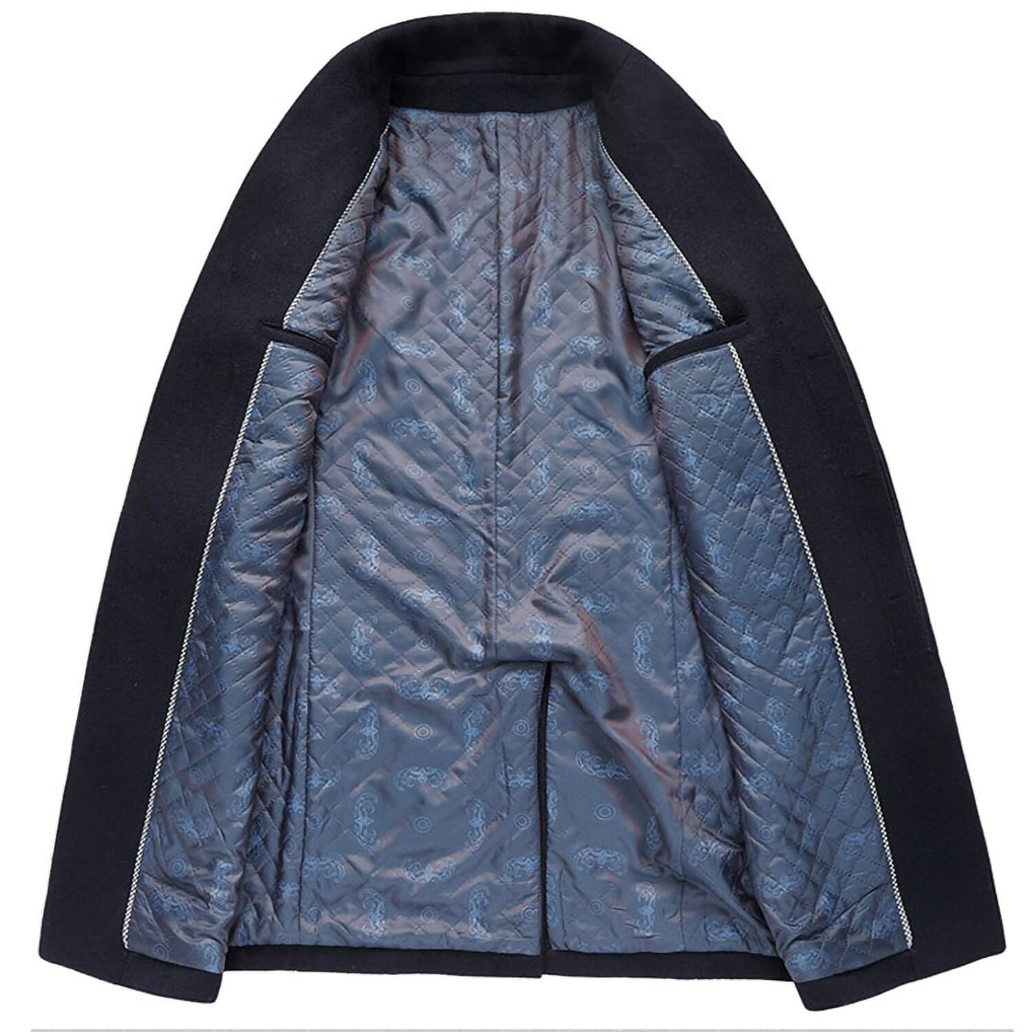 Latest design long woolen coats for men cheap china wholesale clothing