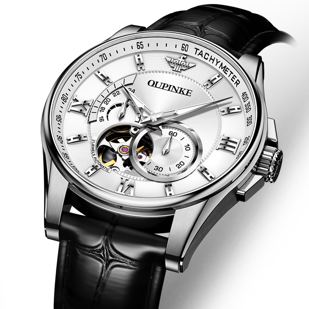 OUPINKE 3222 OEM design custom sport luxury watch Automatic mechanical watch watches Tourbillon skeleton men wrist luxury