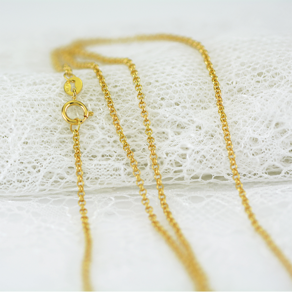 Women Jewelry Accessories Custom Au750  Wholesale 18K Gold Chain Jewelry Necklace Making For Women