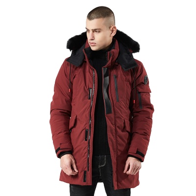 Sidiou Group Customized Winter Hooded Thick Windproof Cotton Jacket Men's Warm Coat