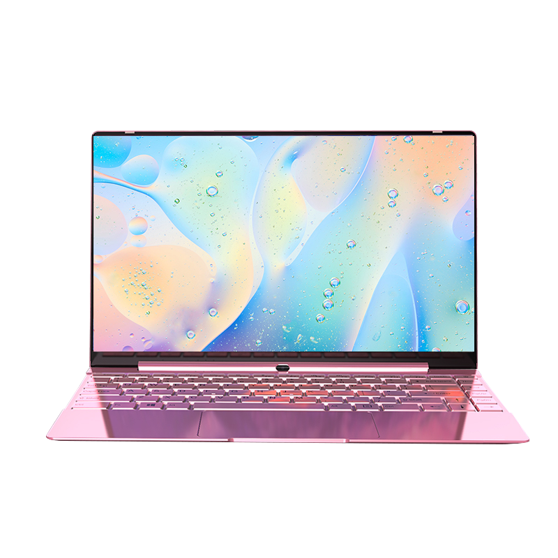 AIWO Pink Sliver 14 Inch 1920*1080 Ultra Thin Business Office Computador Portatil Laptop Notebook Core I7 7500U Gaming Computer