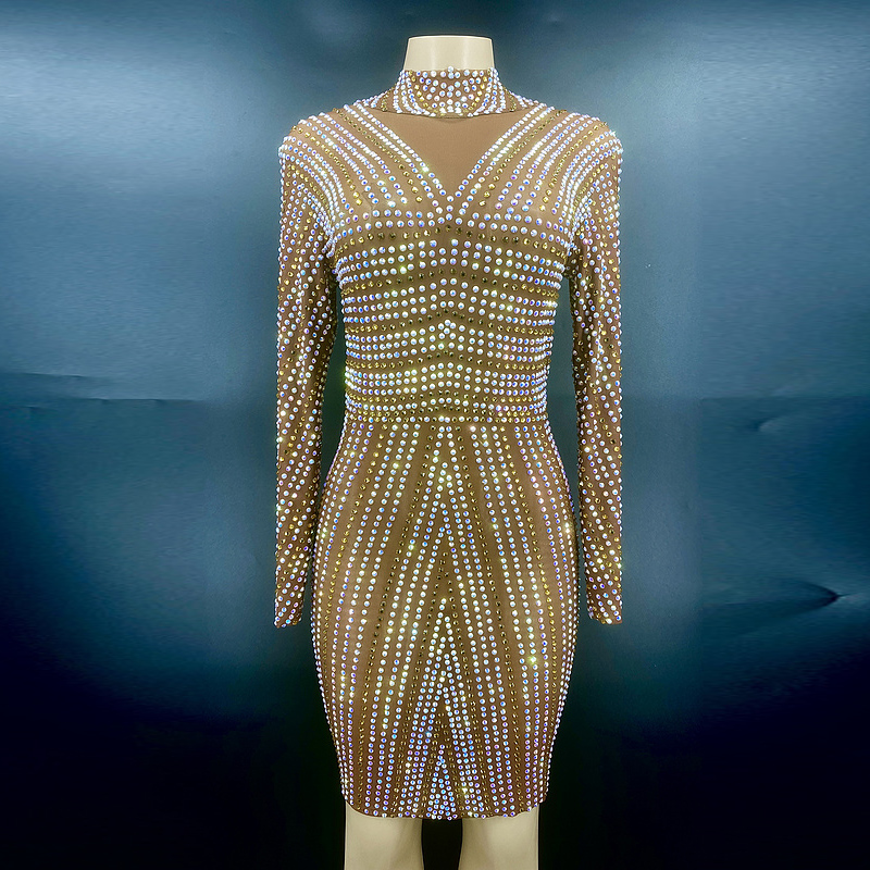 Novance Y2189 Summer Wear 2022 Colored Sequin Casual Luxury Designer Dresses Knee-Length Plus Size Prom Dresses For Women