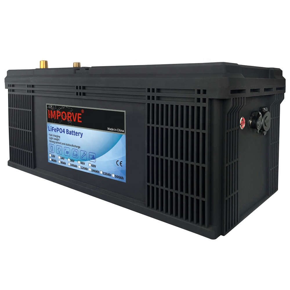 IMPROVE 12V 24V LiFePO4 100Ah 200Ah 300Ah Lithium Ion Phosphate Battery Pack for  Solar Energy Systerm/RV/Marine