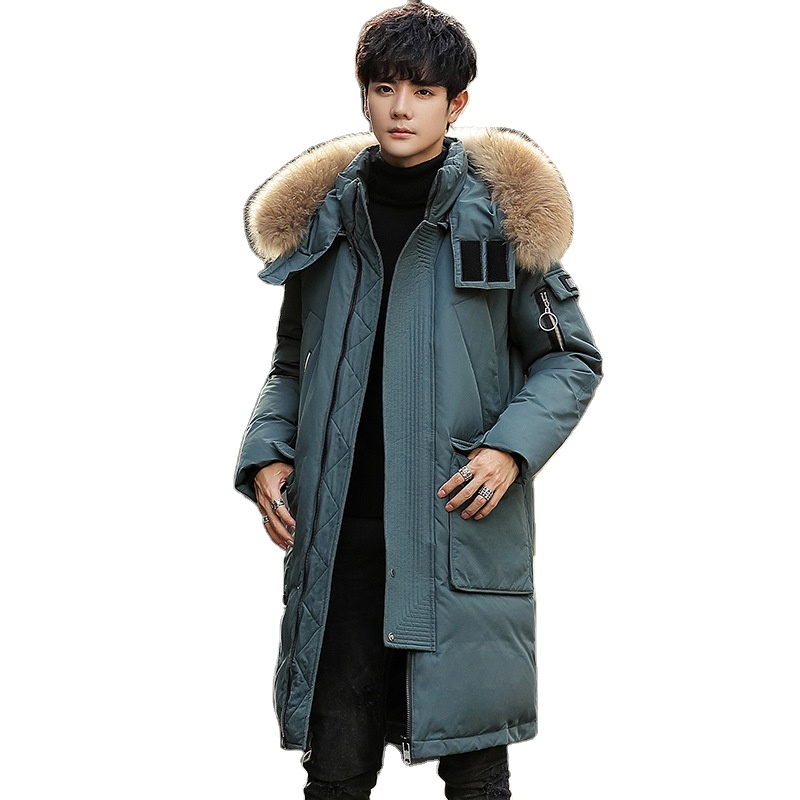 New Trend Winter Down Coats Wholesale Men's Long Thickening Jackets Detachable Hooded Winter Wear  Warm Parkas for winter