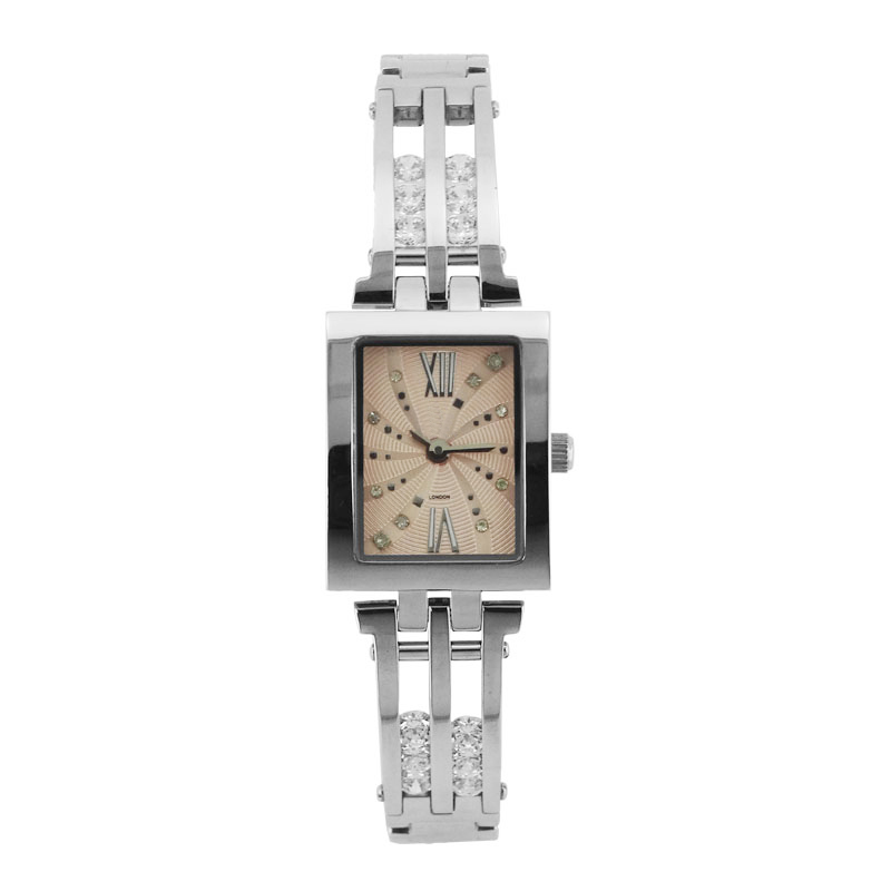 Most popular stainless steel wrist watch women fashion hand watch