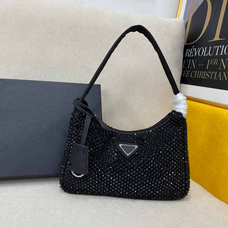 Famous brands luxury Diamond handbags women diamond armpit sling bag