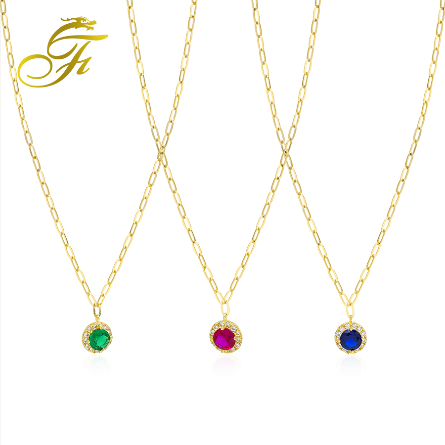 Micro insect Inlay technology charm necklaces making jewelry making supplies necklace gold real 18k pendants chain necklace