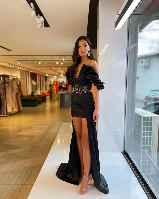 Top Quality Fashion Sexy  Women Celebrity Party Long Evening Dresses